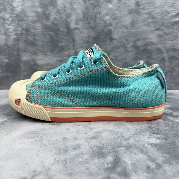 Keen Coronado Sneakers Canvas Vulcanized Rubber Teal - Kid Size 4 US 37 EU - Picture 1 of 12